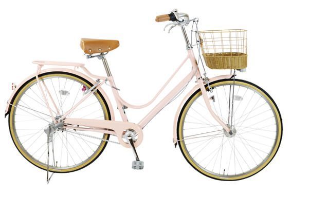 最高の自転車 ピンク かわいい イラスト画像